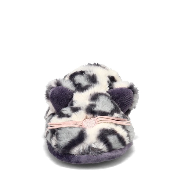 DEARFOAMS - Women's Cat Nap Scuff Slipper with Sleep Mask - Grey - Picture 5 of 13